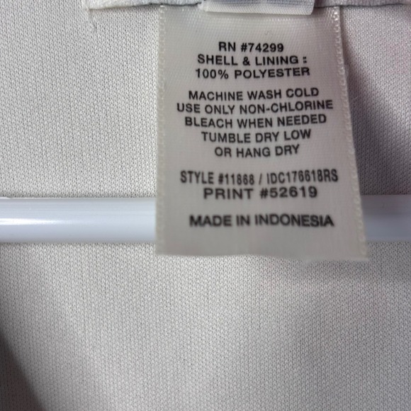 ENFOCU STUDIO Size 4 Floral Maxi Dress V Neck Waist Flutter Sleeve Cream - Picture 5 of 5